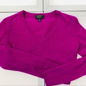 Cashmere V Neck Sweater Charter Club